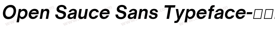 Open Sauce Sans Typeface字体转换